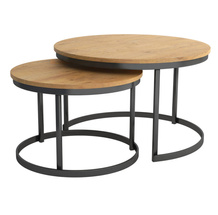 Billig rundt sofabord 2in1 sort/lancelot eg RABEN 2