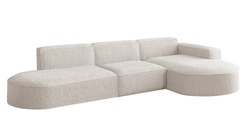 Beige hjørnesofa højre PARMA P