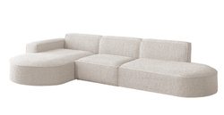 Beige hjørnesofa venstre PARMA L