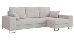 Beige hjørnesovesofa LINCOLN