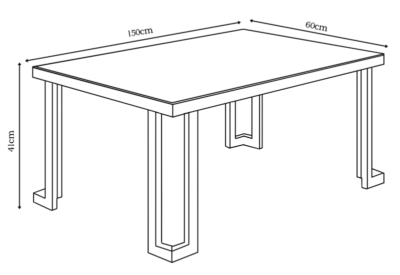 ibiza-bord 150 cm