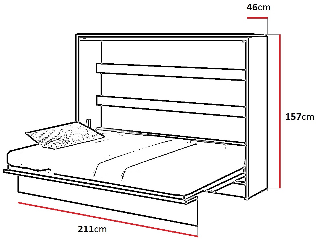 Skapseng Bed Concept 140 horisontal